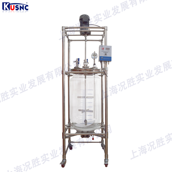 定制型100L單層玻璃反應(yīng)釜